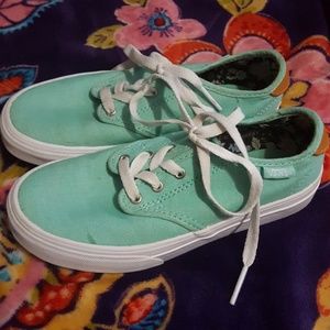 Vans Girl's Youth 1 MINT sea foam sneakers shoes